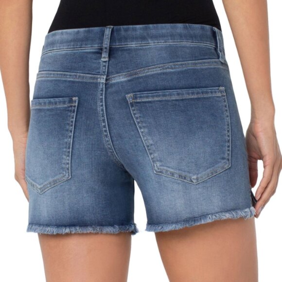 Liverpool Jeans Company - GIA Glider Short w/ Fray - Picture 2 of 3